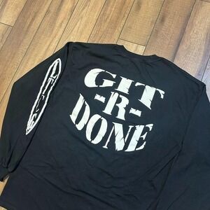 Vintage Larry The Cable Guy Git R Done Long Sleeve T Shirt Men's‎ Size XL